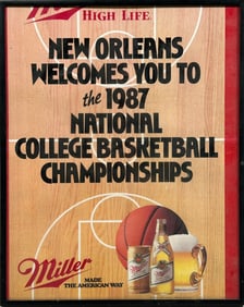 A New Orleans 1987 National College Basketball Championships Poster