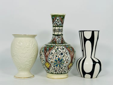A Group of Three Vases