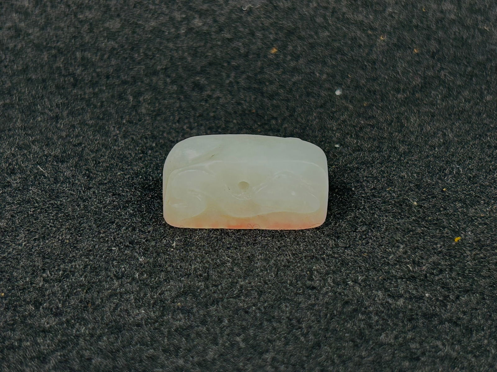 A Small Chinese Carved White Jade Seal (1 of 6)