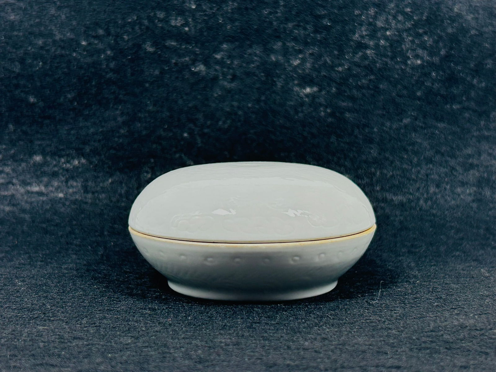 A Chinese White-Glazed Incised 'Dragon' Box and Cover, Late Qing Dynasty (1 of 9)