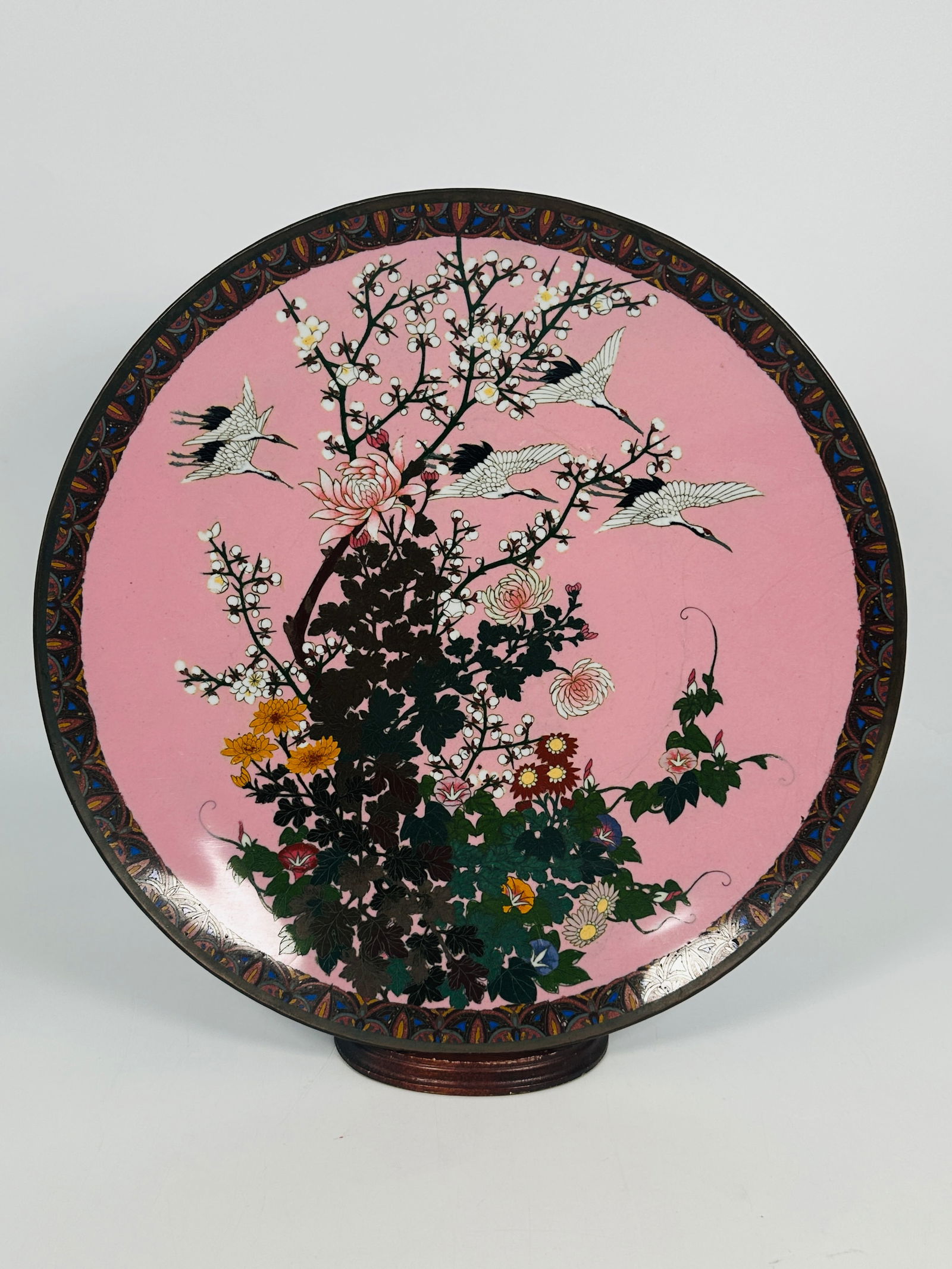 A Japanese Cloisonne Plate, 19th Century (1 of 8)