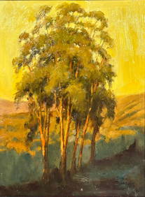 A Painting of Trees, Signature Dana Bartlett (1 of 6)