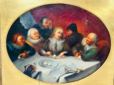 A Painting of Columbus and the Egg