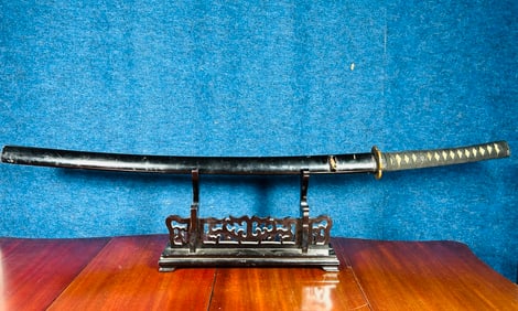 A World War 2 WWII Possibly Earlier Japanese Samurai Katana Sword, Signed Ujifusa