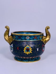 A Chinese Cloisonne Enamel Censer