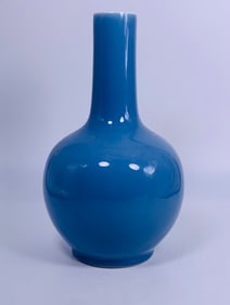 A Chinese Lavender-Blue Glazed Vase, Tianqiuping