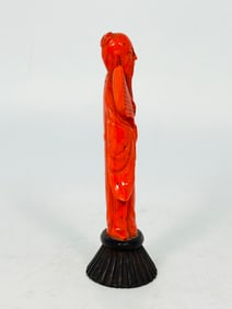 A Chinese Glass Figure of Han Zhongli