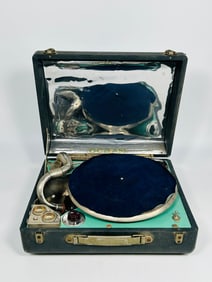 A Vintage Portable Phonograph (Gramophone)