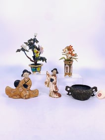 A Group of Five Japanese Table Objects