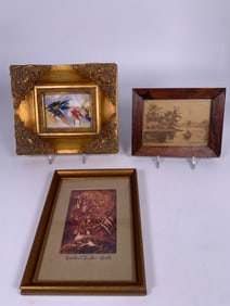 A Group of Three Small Art Works