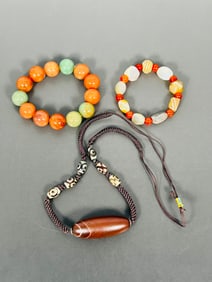 A Group of Three Agate Objects