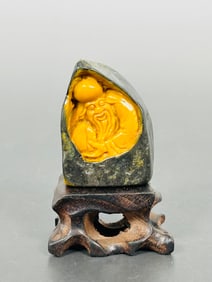 A Shoushan Soapstone Carving of Shoulao