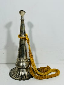 A Large Vintage Silver-Plated Fireman Trumpet, Meriden Company Mark, Early 1900s