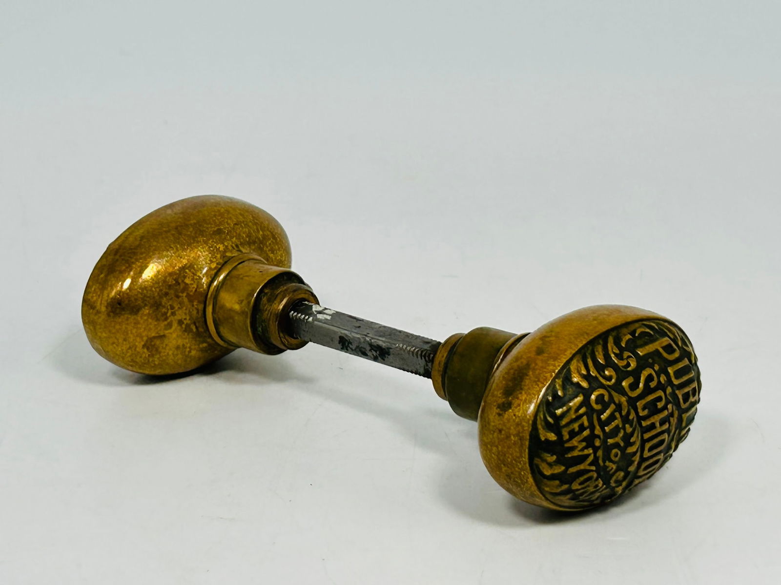 A Bronze City of New York Public School Door Knob, Early 1900s (1 of 7)