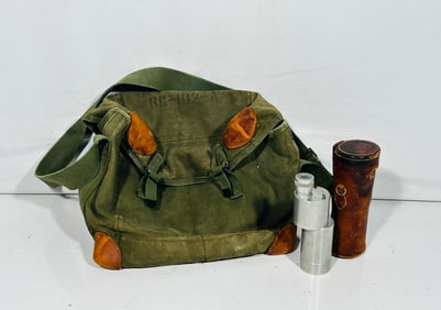 A Sportscope 9x50 and a WWII Military Canvas Bag