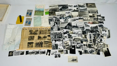 A Group of Vintage Photos, Negatives, Maps, Notes of Vietnam War