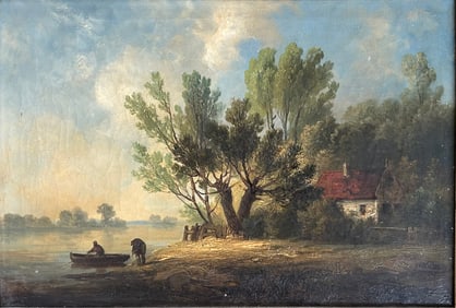 A Painting of Marine Landscape, Signature Josef Carl Berthold Puttner