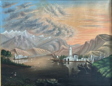 A Painting of 'Lake Como', Attributed to Clarkson Frederick Stanfield