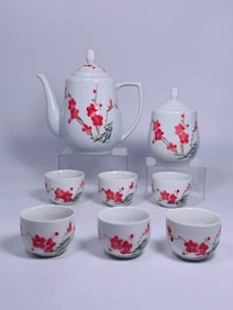 A Set of Chinese 7501 Style Porcelain Tea Service