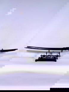 A Japanese Samurai Sword Katana: No signature to the tang. 27 in. long for the blade, 40 in. long overall.
