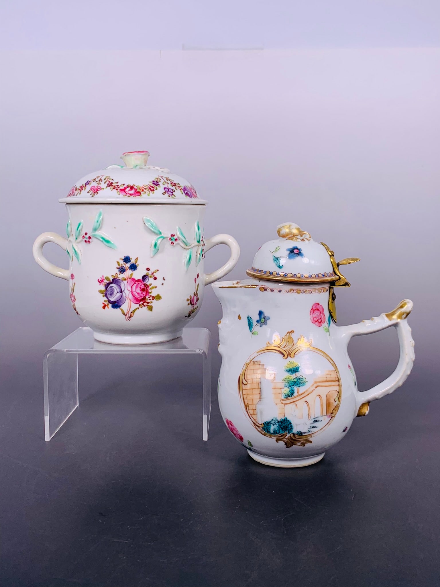 Two Chinese Export Famille Rose Vessels (1 of 20)