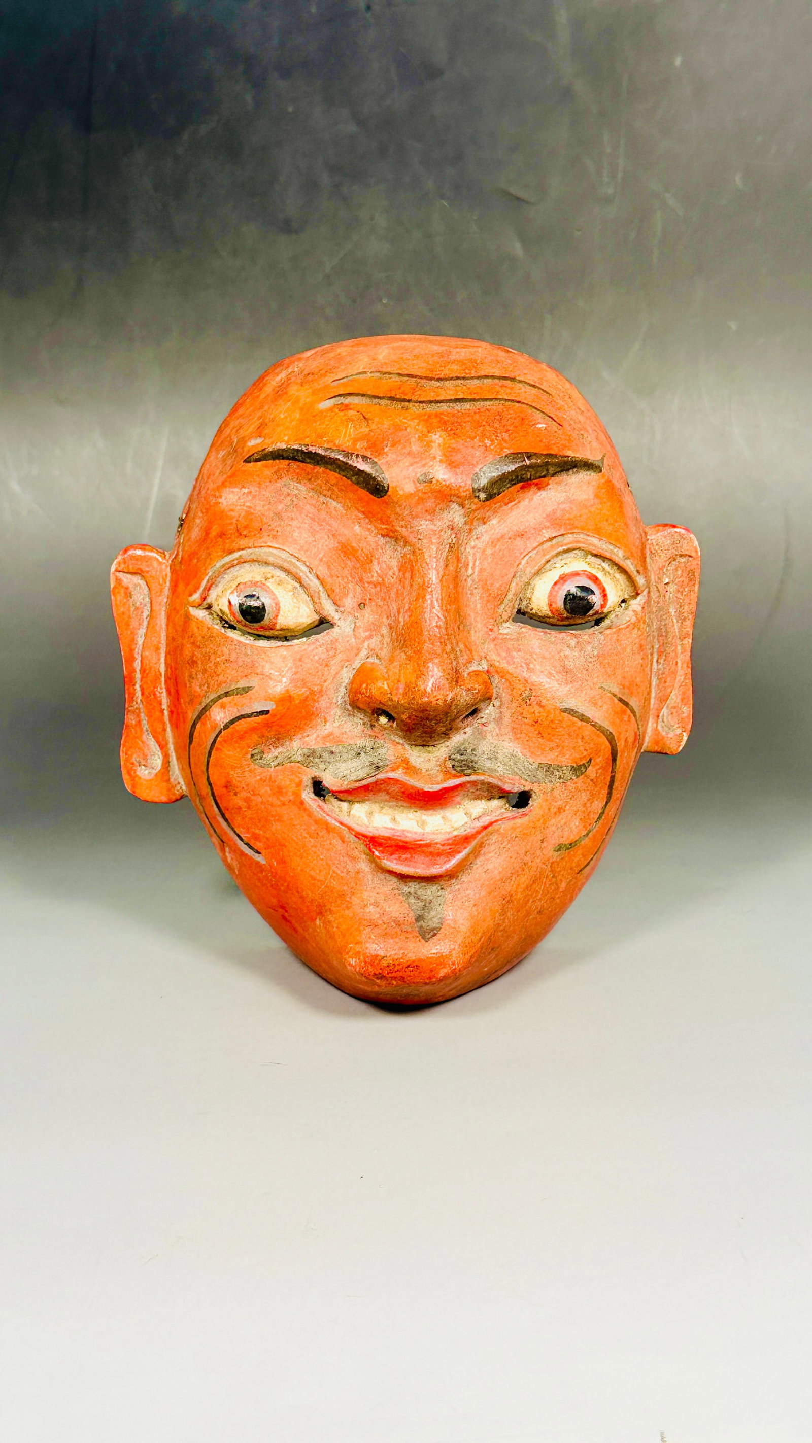 A Mask Bali: 7.1/4 in. long, 6.1/2 in. wide.