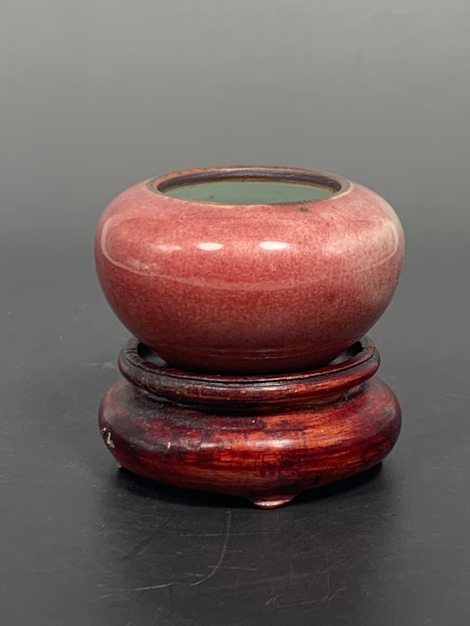 A Chinese Small Peach-Bloom-Glazed Water Pot (1 of 9)