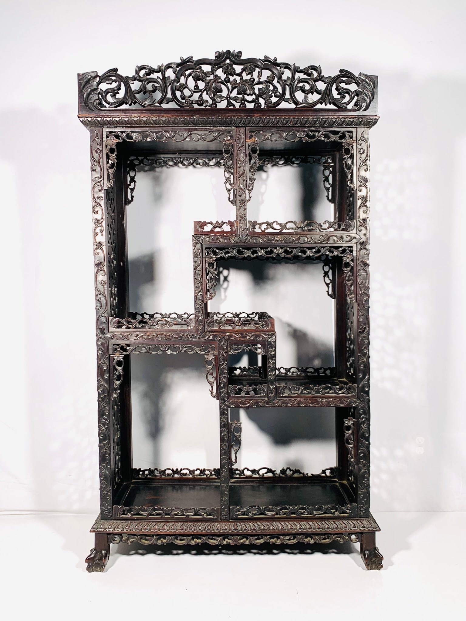A Chinese Wood Display Cabinet, Qing Dynasty (1 of 14)