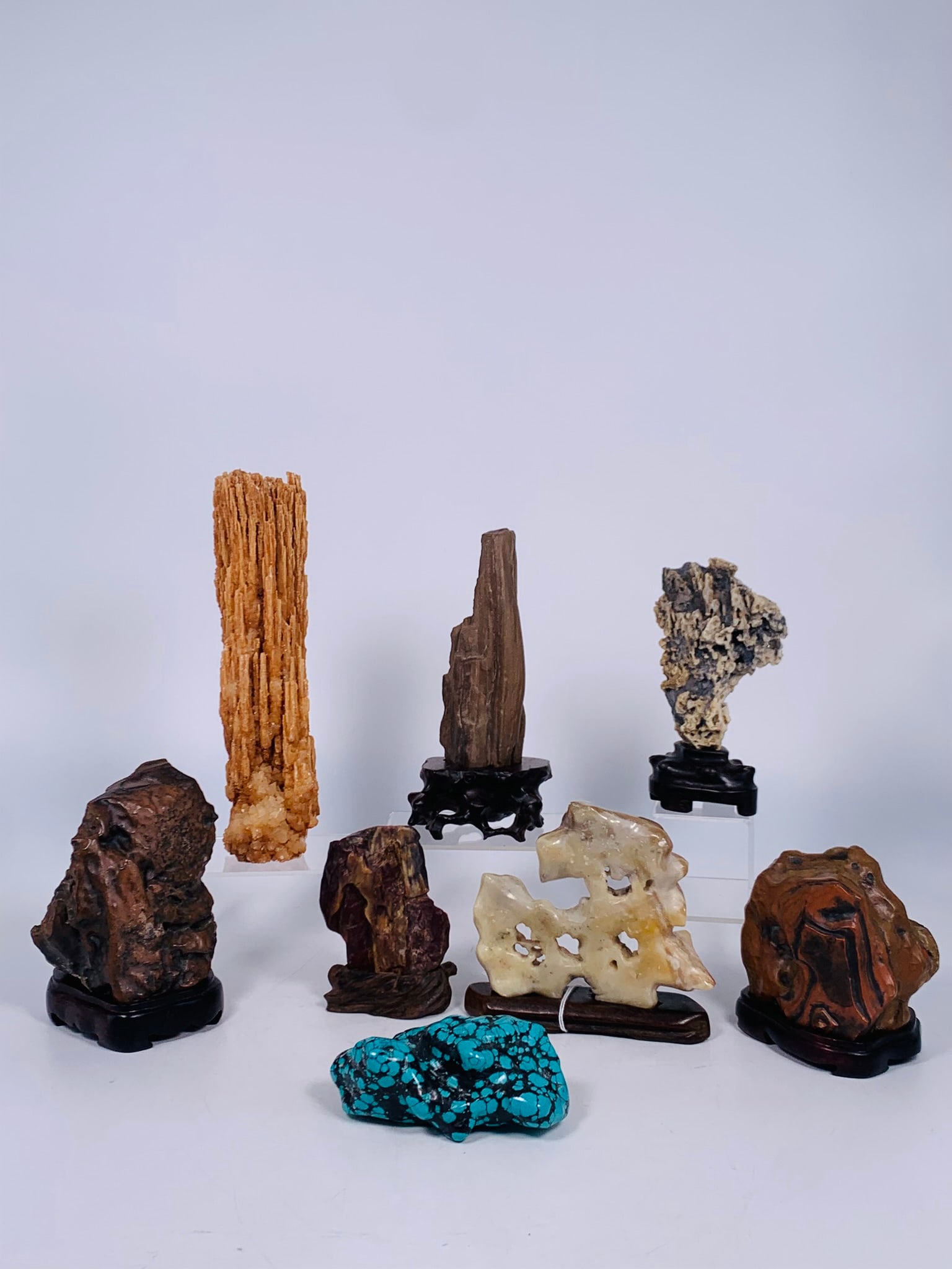 A Group of Eight Decorative Scholar's Rocks (1 of 19)
