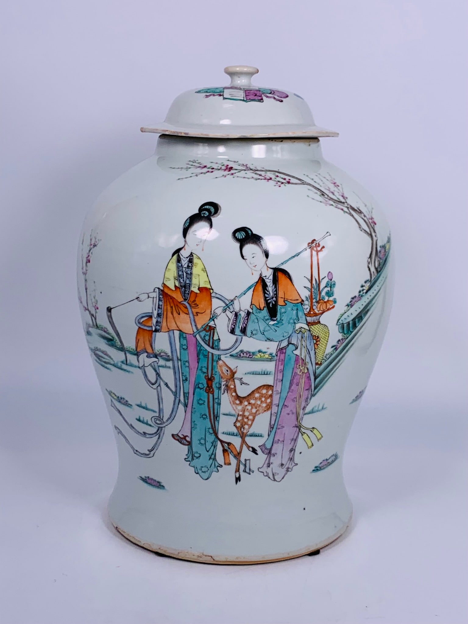 A Chinese Famille Rose 'Ladies' Jar and Cover (1 of 14)