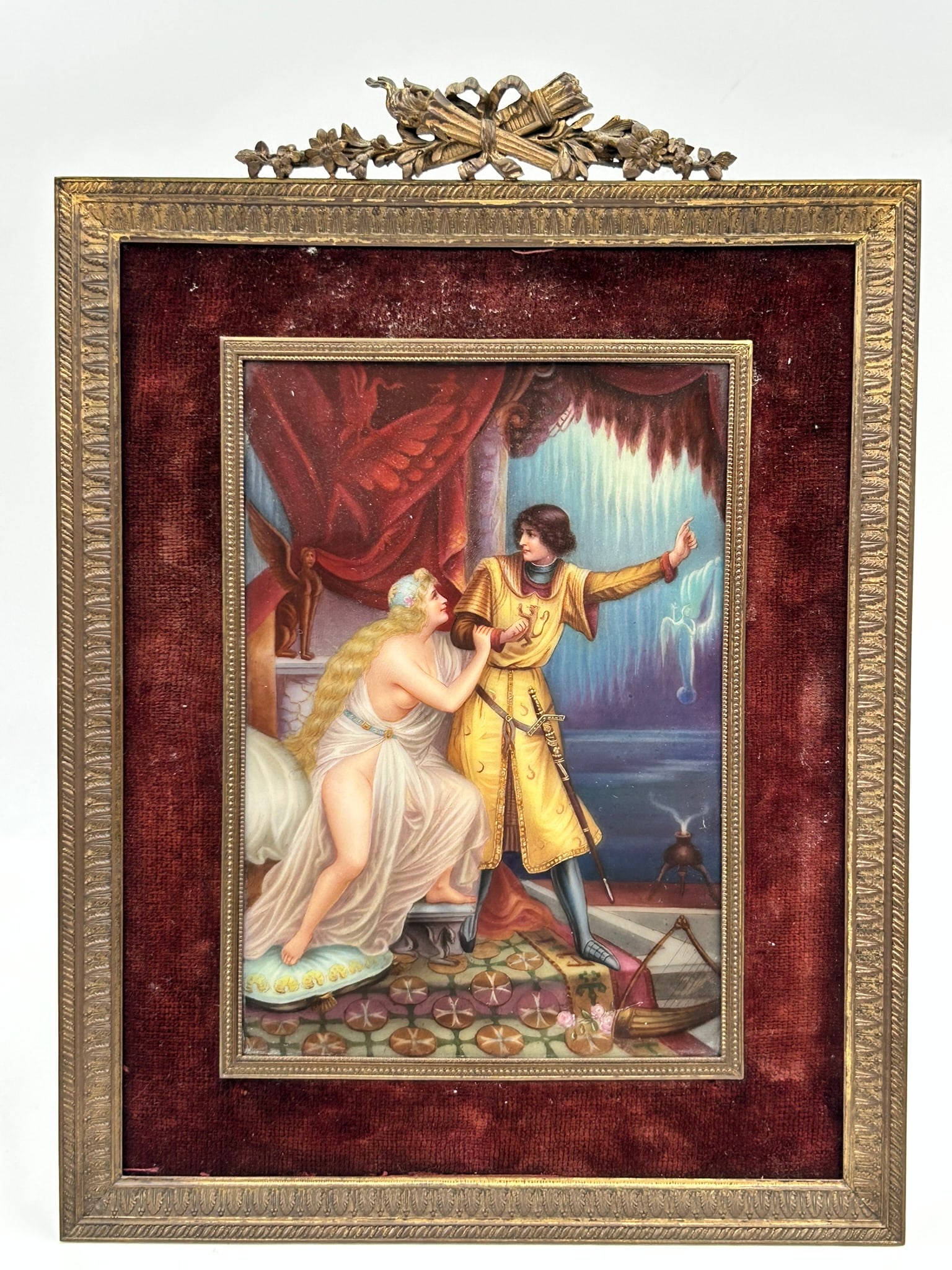 A KPM Style Porcelain Plaque of Tannhauser dans le Venusberg (1 of 7)