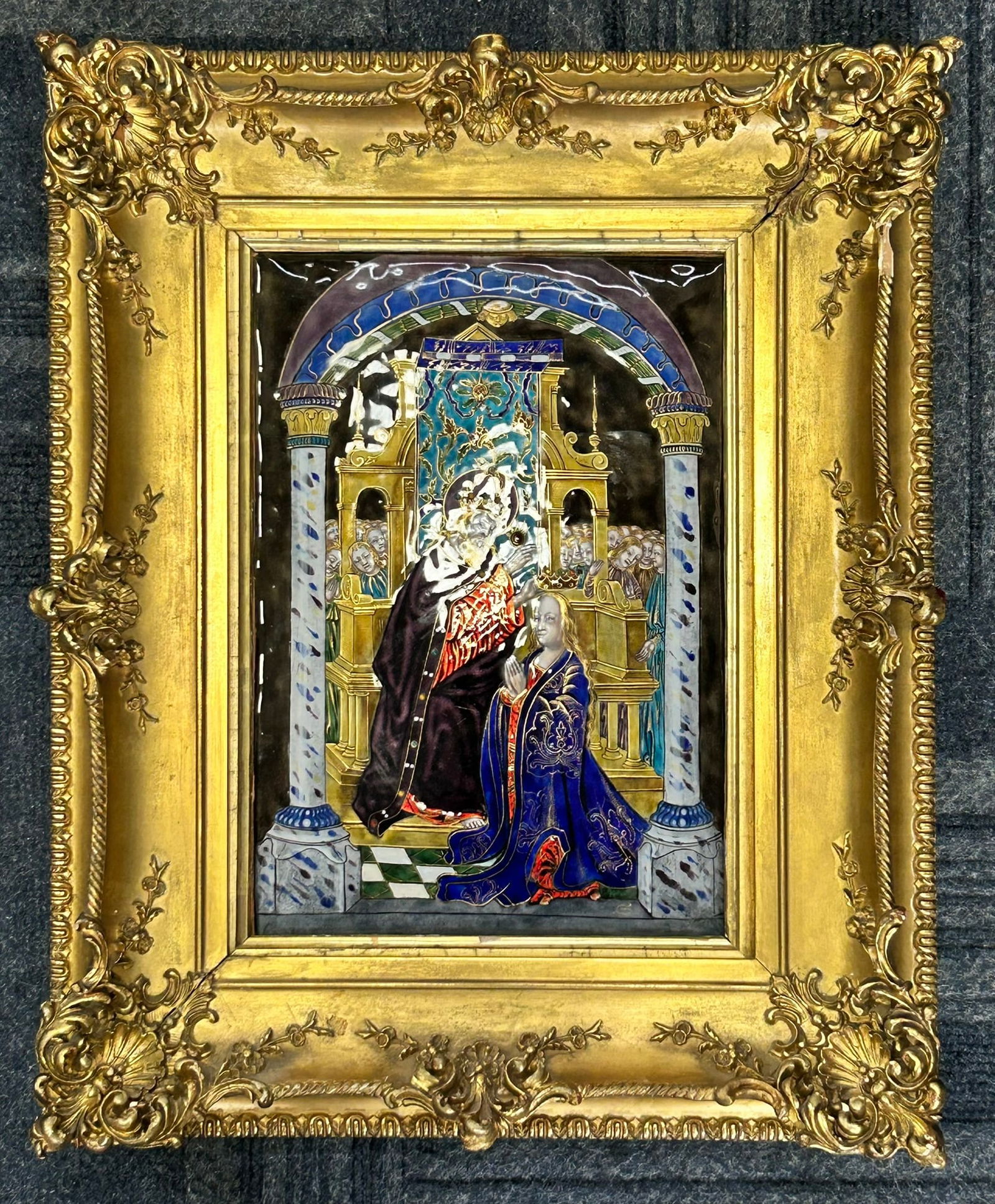 An Antique French Limoges Enamel Plaque, Mid-Late 19th Century (1 of 11)