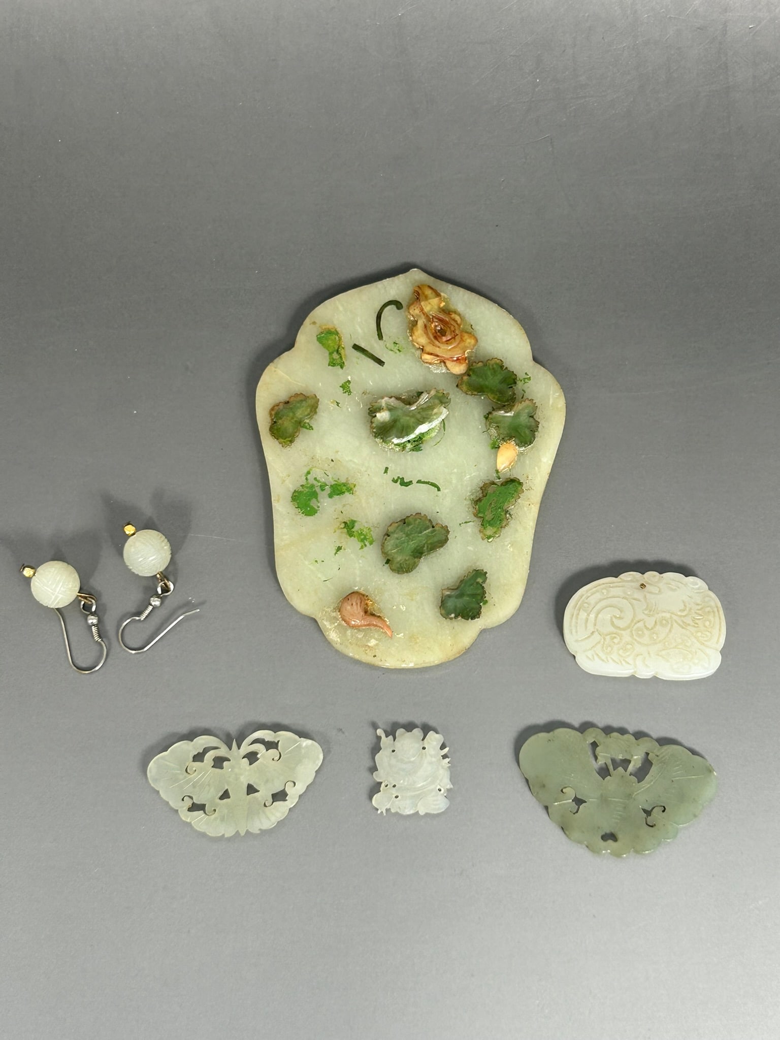 A Group of Seven Chinese Jade Ornaments (1 of 14)