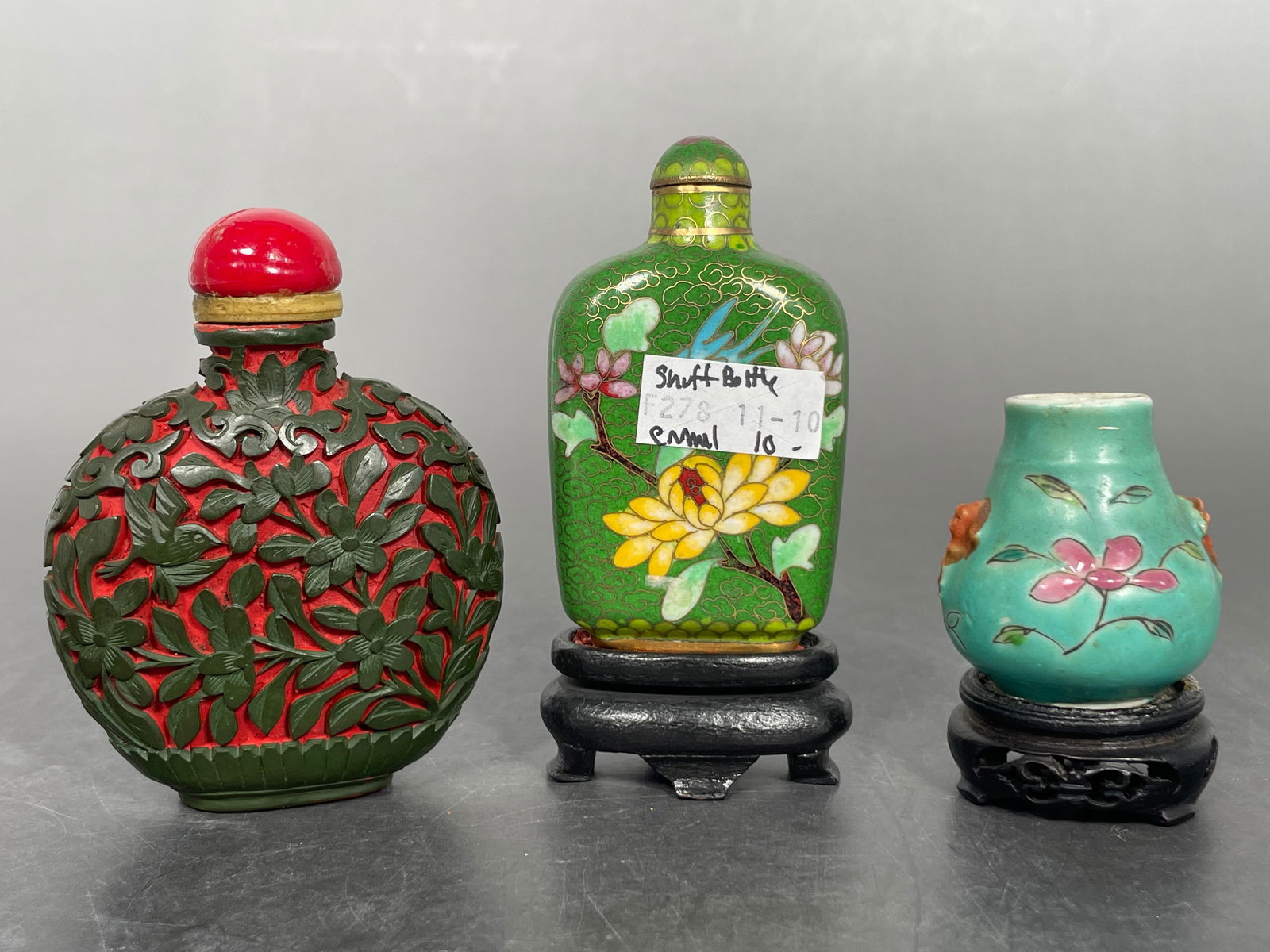 A Group of Three Chinese Snuff Bottles (1 of 11)