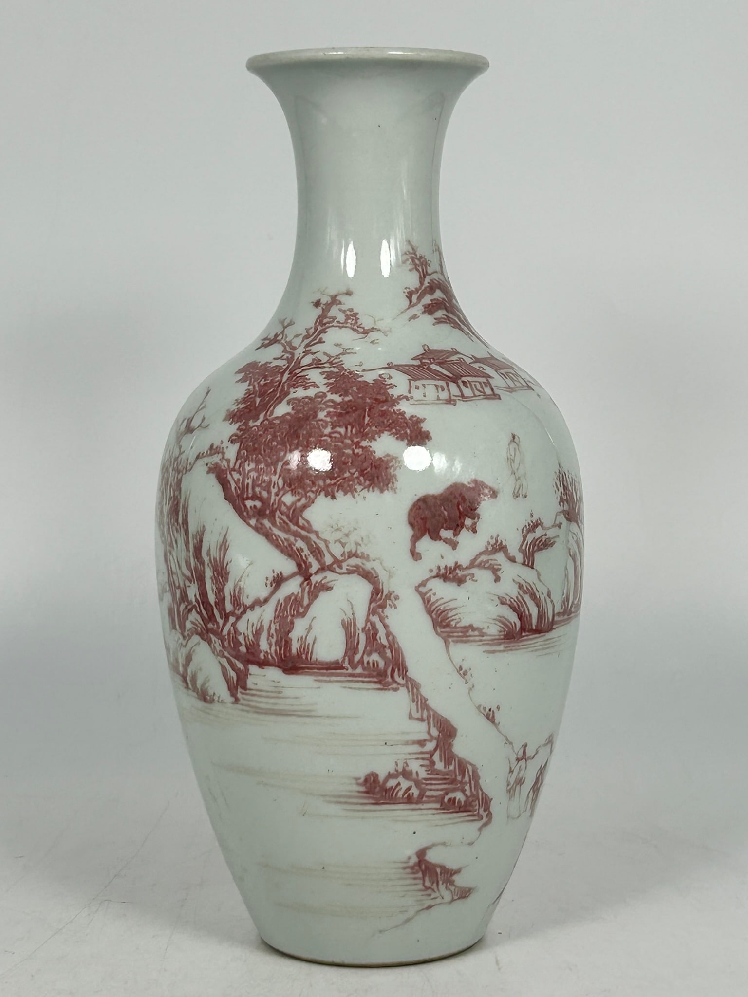 A Chinese Underglaze-Red-Decorated Vase (1 of 12)
