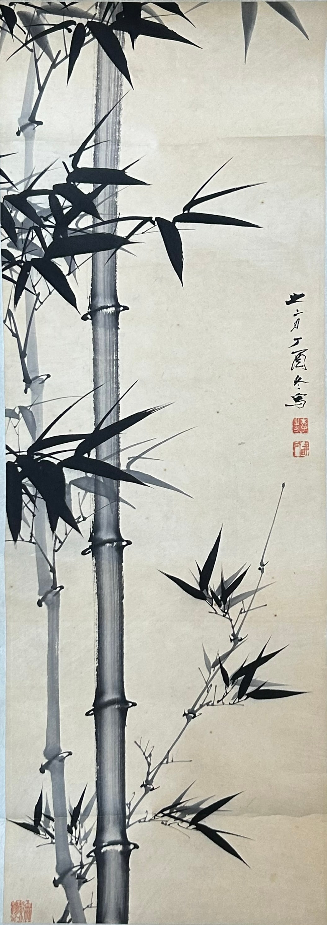 A Chinese Painting of Bamboo, Signature Li Zhifang (1 of 8)