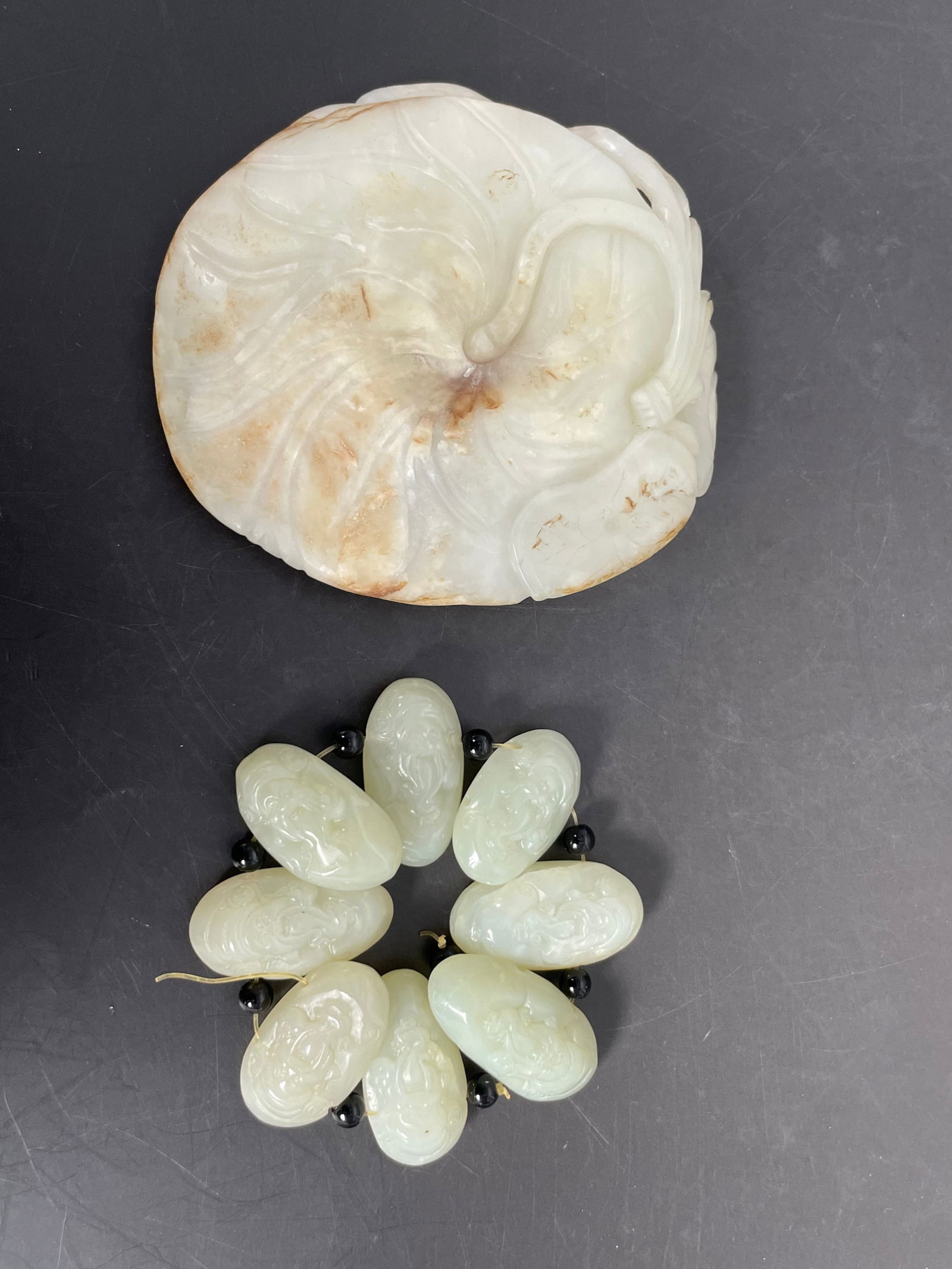 Two Chinese White Jade Objects - 2