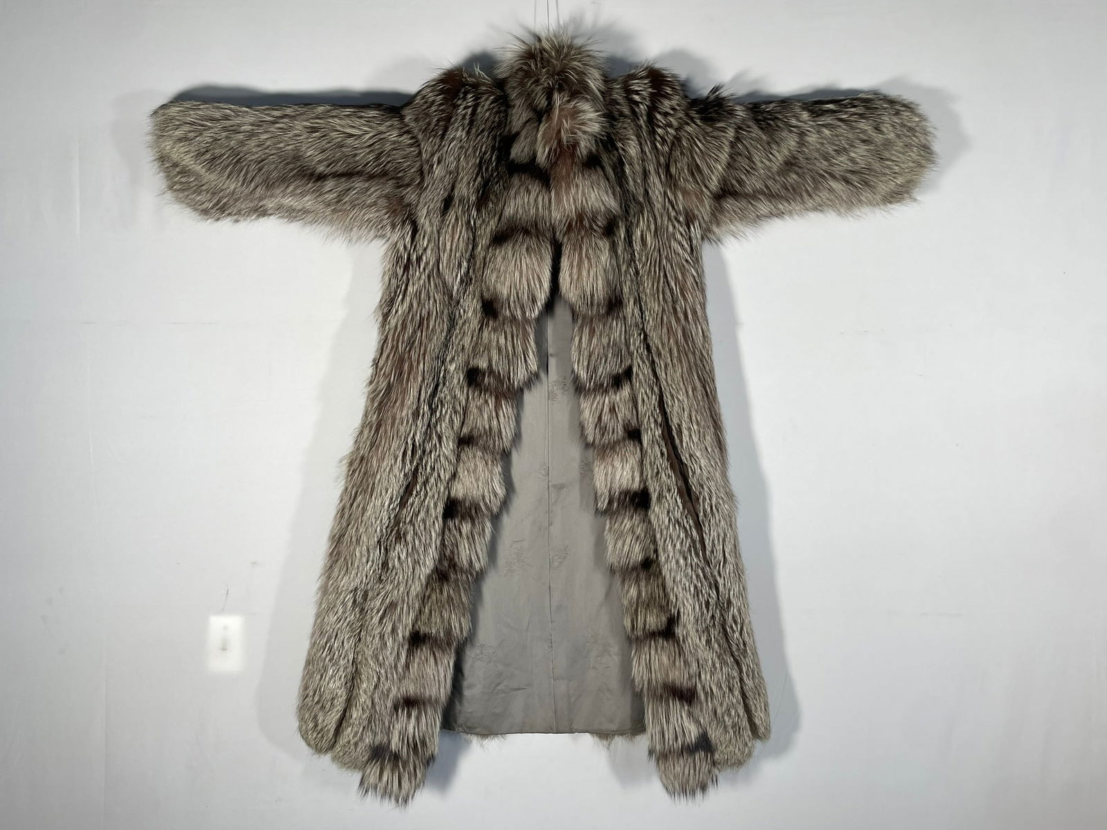 A Grey Fur Coat, Neustadter Furs Inc Label: Information will be updated shortly.
