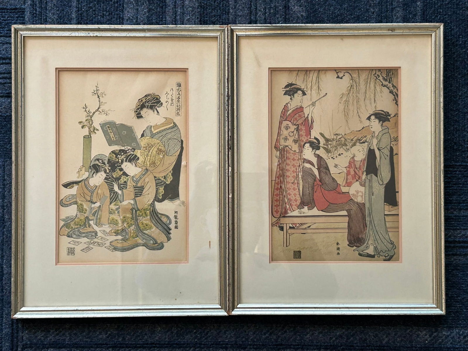 Two Japanese Reproduction Woodblock Prints (1 of 15)