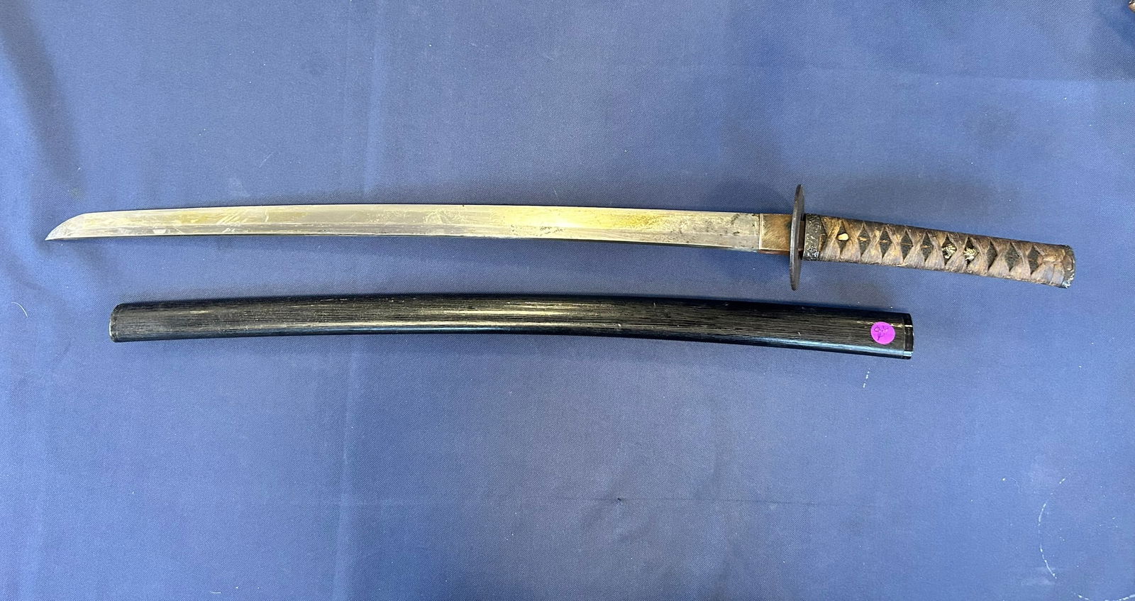 A Japanese Samurai Sword Wakizashi, Signature Fujiwara Nobuyoshi (1 of 19)