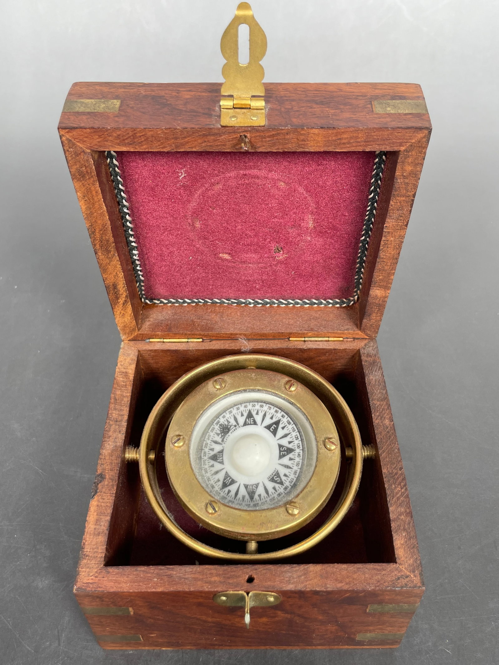 A Handcrafted Model Ship Brass Compass (1 of 8)