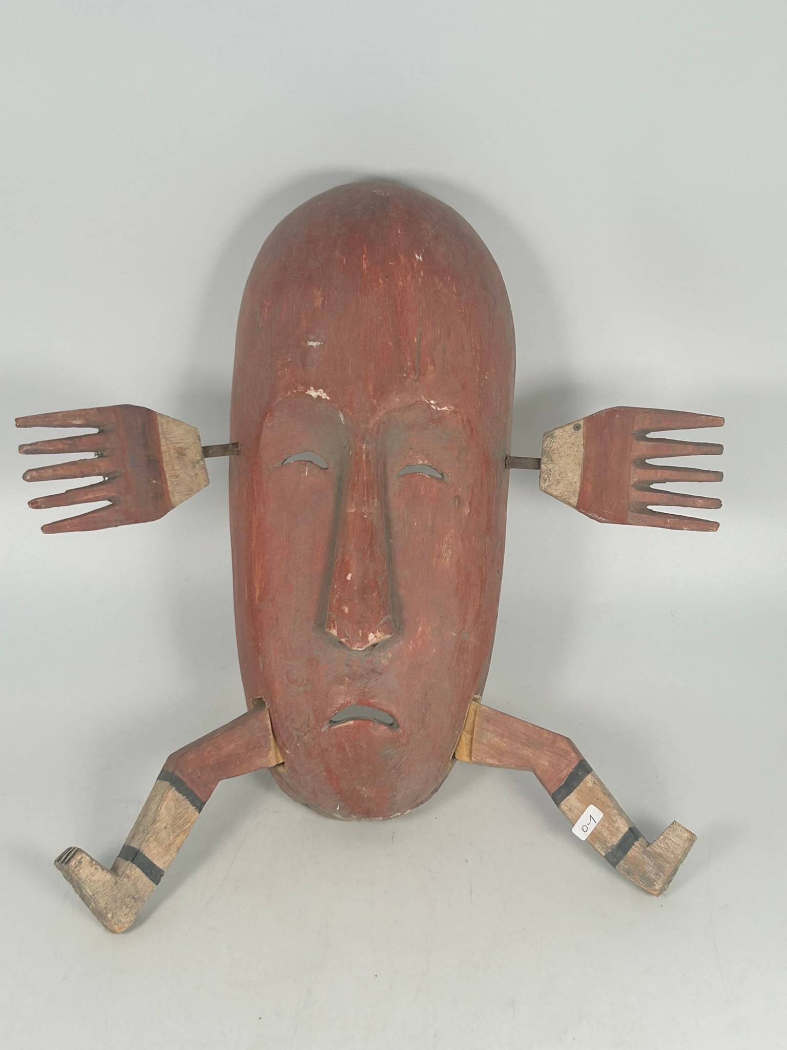 A Yup'ik Inuit Shaman's Mask: 18 in. high, 16 in. wide.