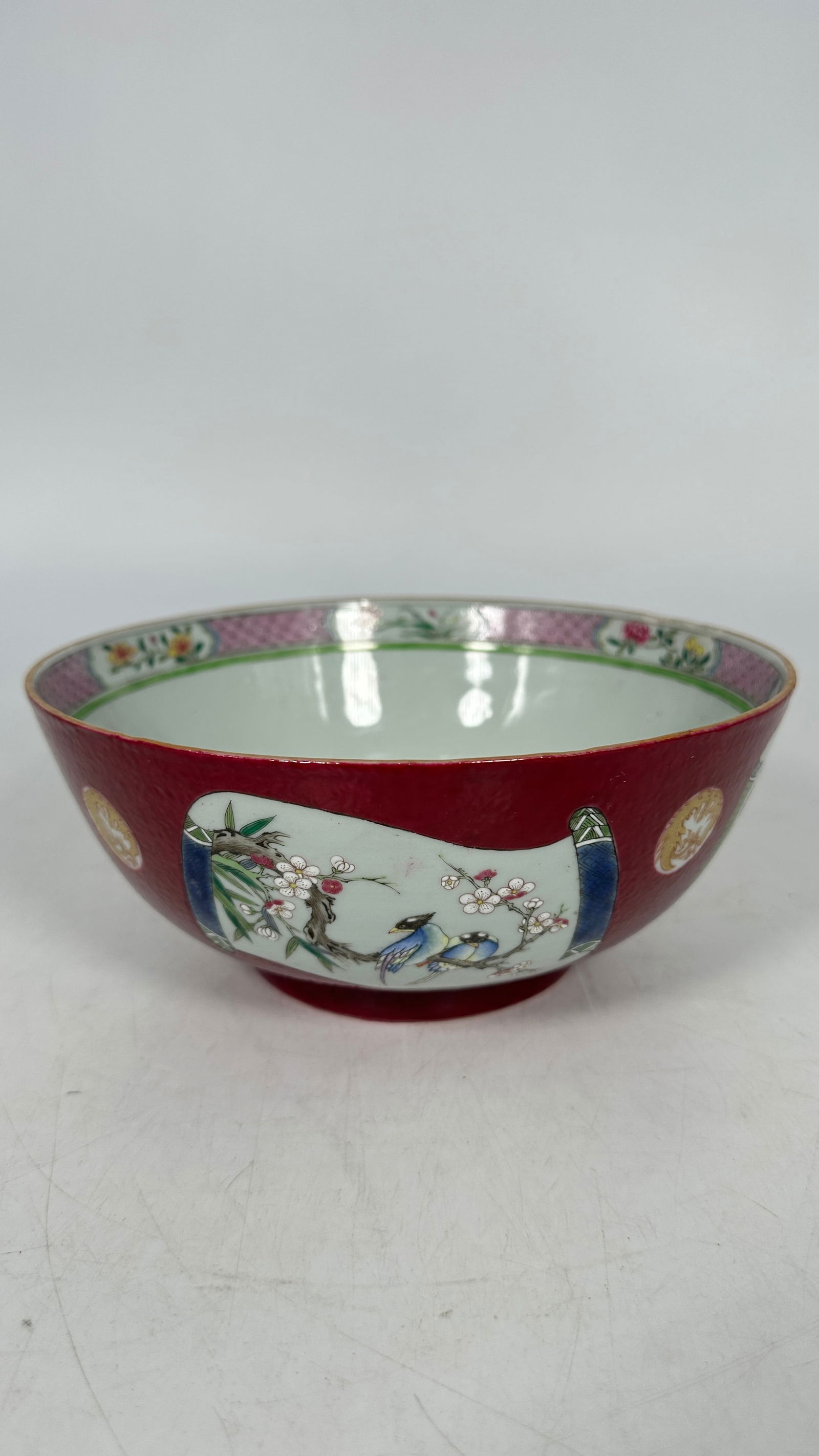 A Chinese Famille-Rose Rouge-Decorated Bowl, Qing Dynasty (1 of 10)