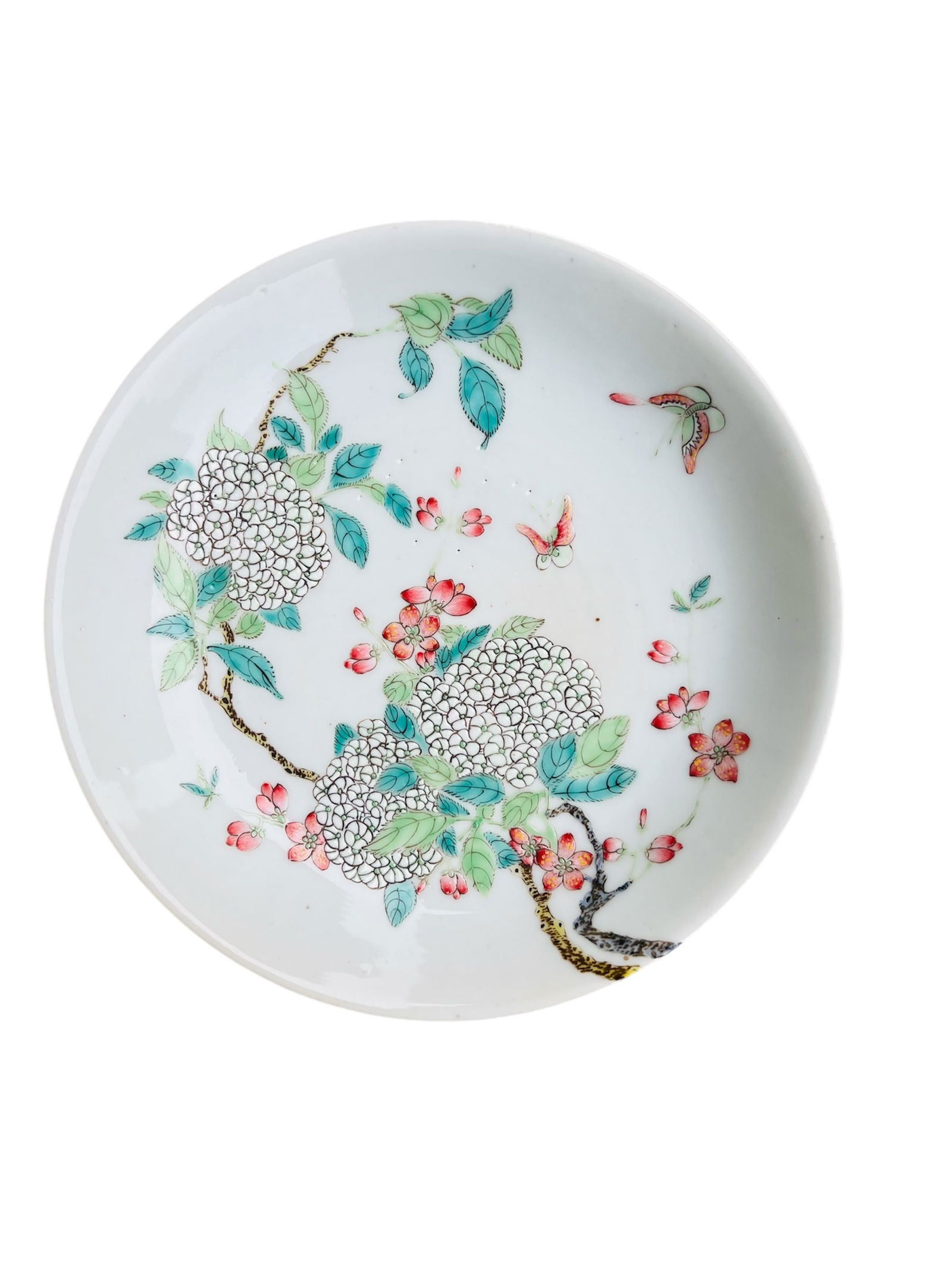 A Chinese Famille Rose Floral Plate, Qing Dynasty (1 of 13)
