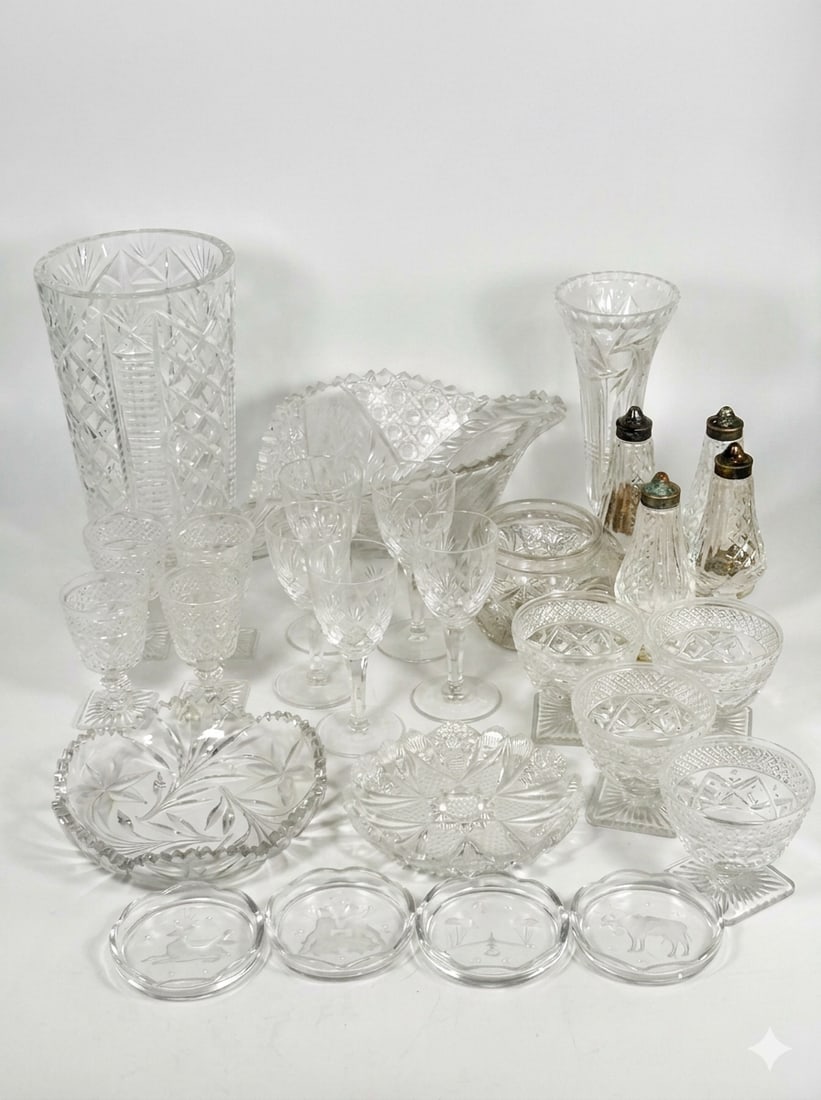 A Set of Twenty-Seven Vintage Glassware (1 of 20)