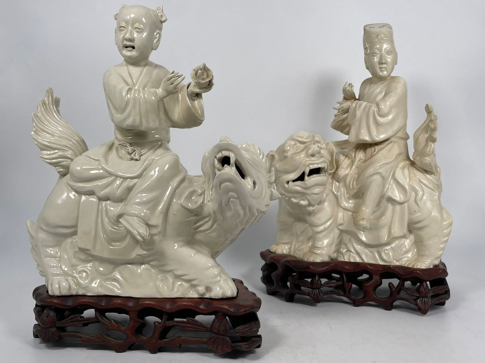 Two Chinese Dehua Porcelain Figural Groups (1 of 17)