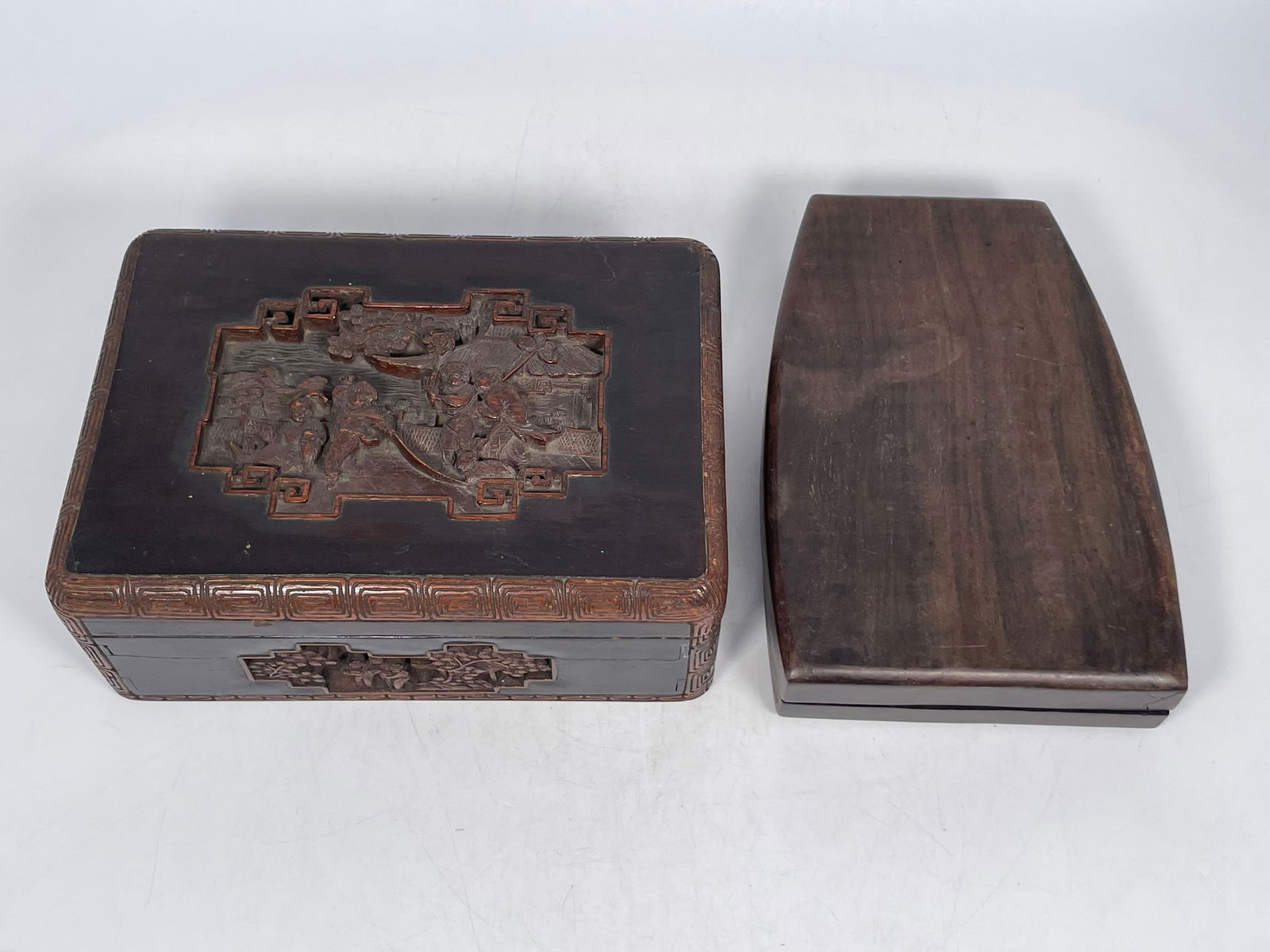 Two Chinese Wood Boxes and Covers (1 of 16)