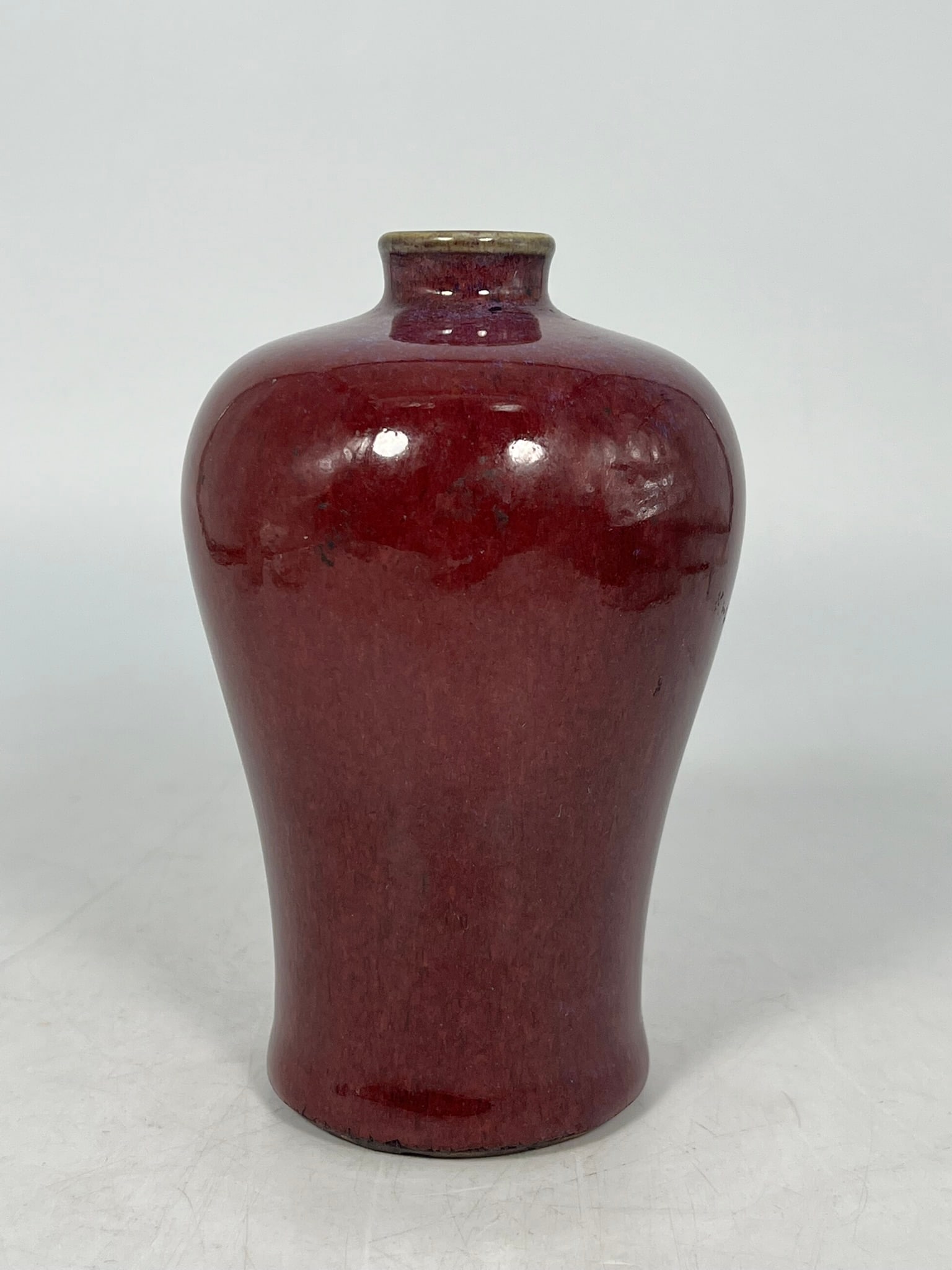 A Chinese Flambe Glaze Mei Vase, Qing Dynasty (1 of 12)