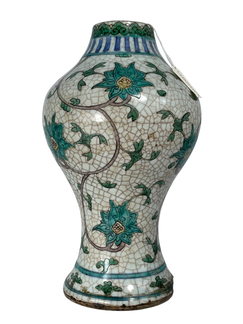 Christie's Provenance: A Chinese Polychrome-Decorated Crackle-Glazed Vase, Ming Dynasty, 16th (1 of 15)