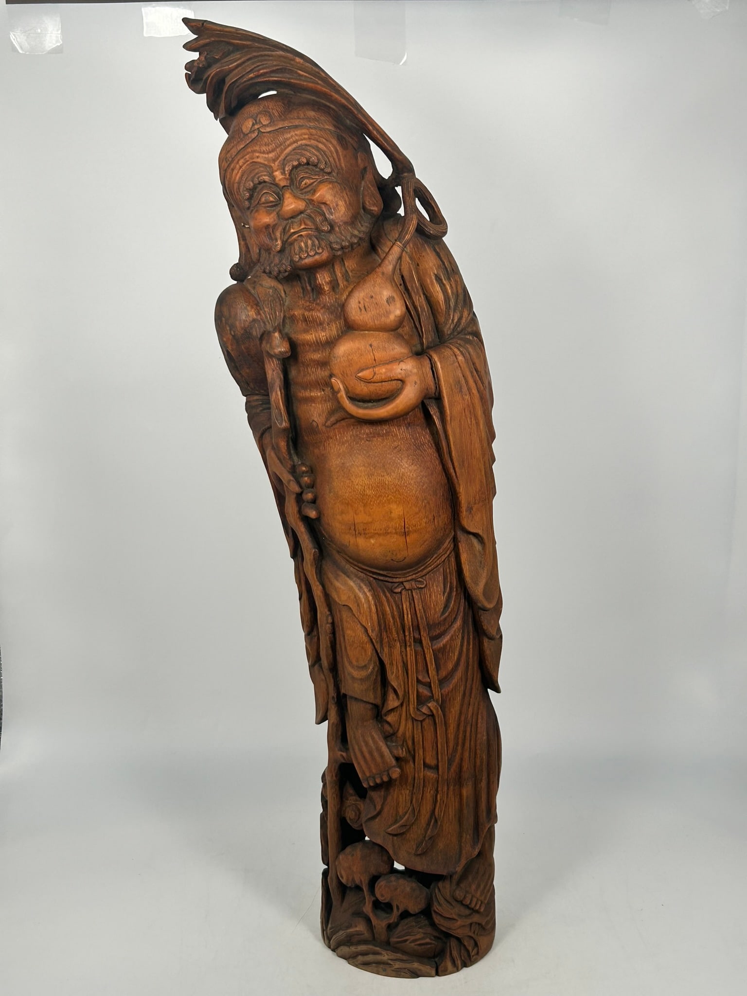 A Chinese Carved Root Figure of Tieguai Li (1 of 16)